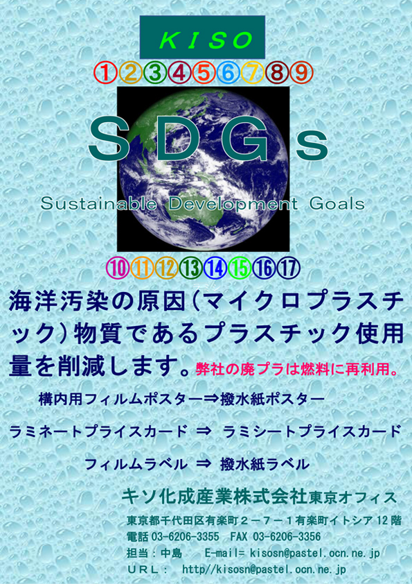 SDGs　関連商品ポスター